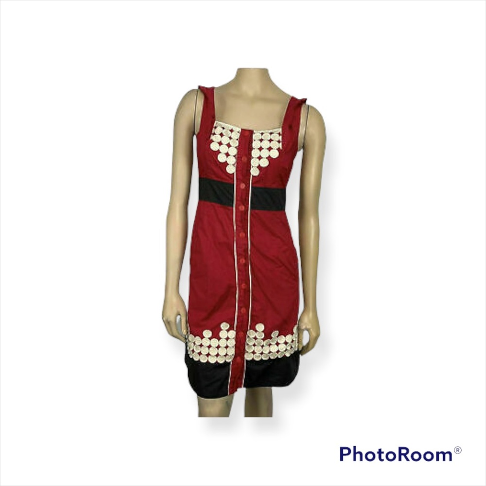 Anthropologie Pink Dress Florer 12